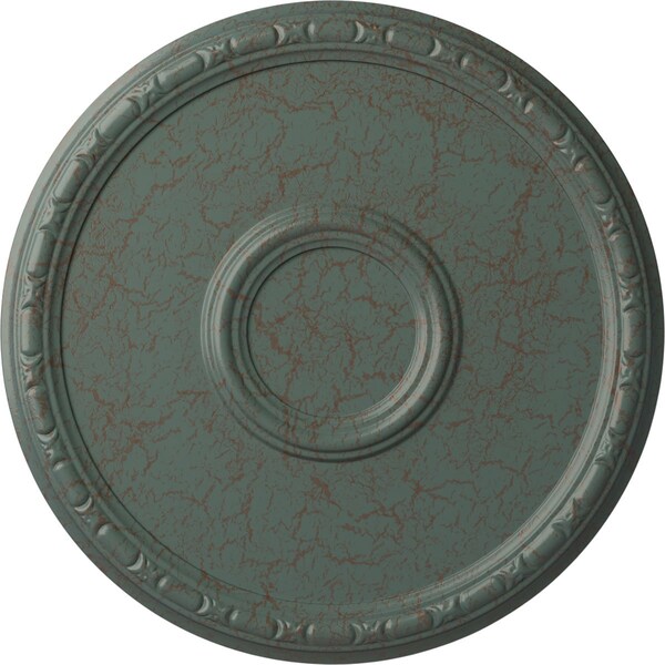 Ekena Millwork Odessa Bead & Barrel Ceiling Medallion (Canopies up to 5"), 19 3/4"OD x 1 3/8"P, Cloud Burst Crackle CM20ODCBC - main